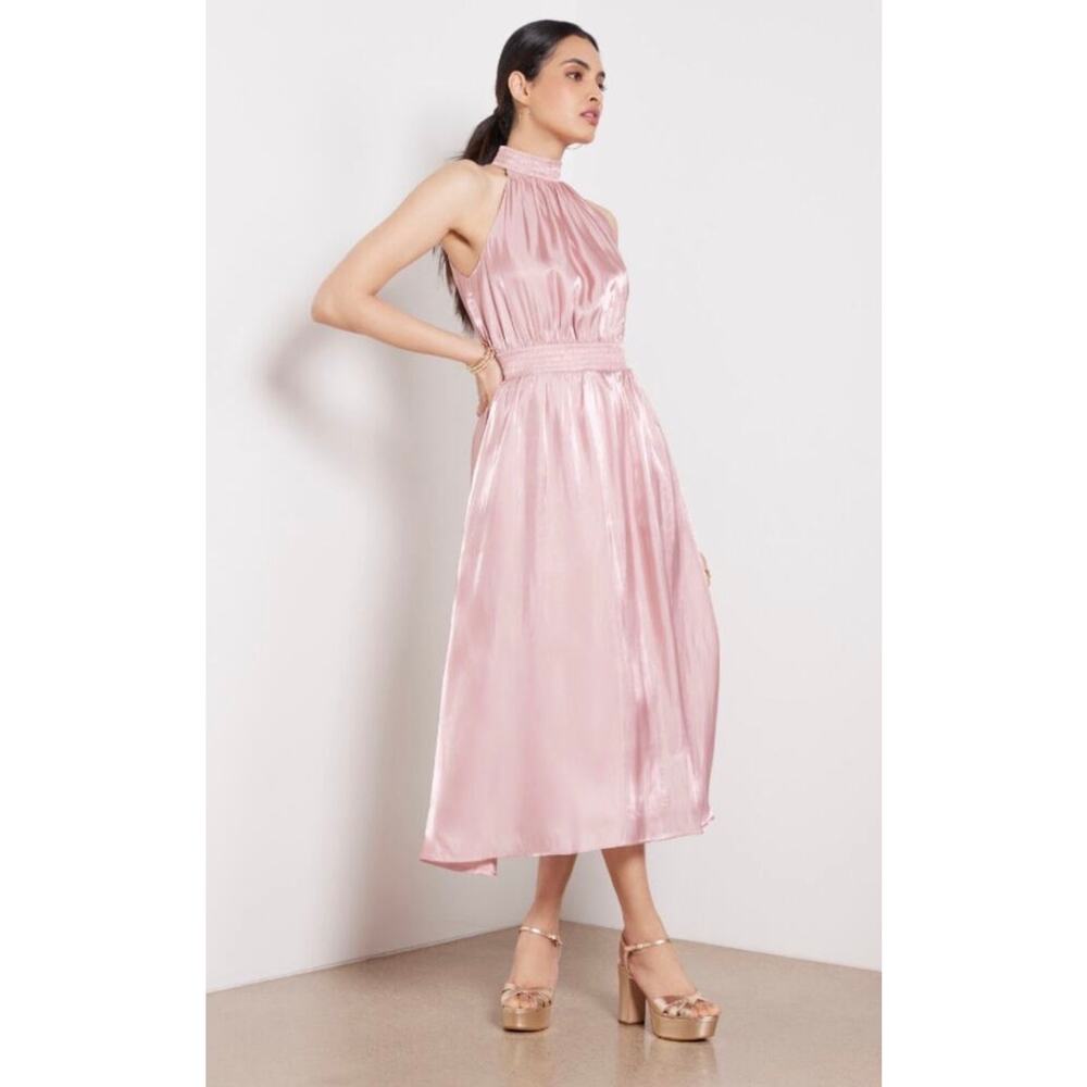 O.p.t. Caralyn Pink Satin Dress S OPT